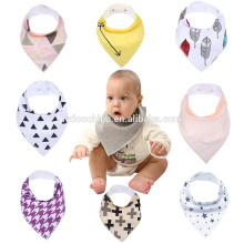 cores sortidas babadores naturais de algodão para meninos babay triângulo esay lavável bib moda bebê